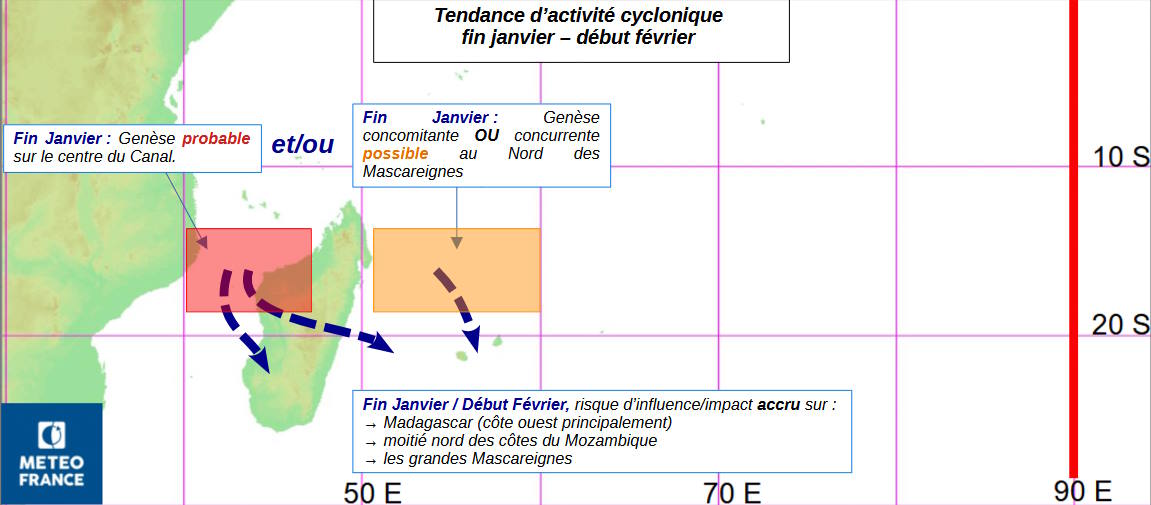 Activité cyclonique fin janvier/début février
