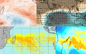 Tendance mensuelle activité cyclonique et régime de temps
