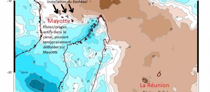 Anomalie de précipitations