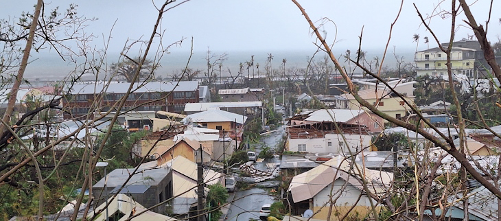 Après le passage du cyclone CHIDO.