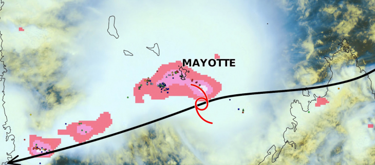 Tempête Tropicale DIKELEDI le 12 janvier 2025