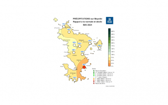 Bulletin climatique mensuel de Mayotte - mai 2024