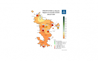 Bulletin climatique mensuel de Mayotte - juillet 2024