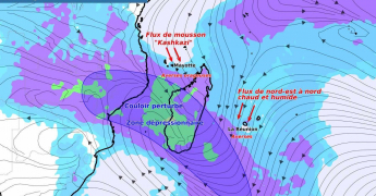 Tendance météo mensuelle du 22 décembre 2025 au 18 janvier 2026